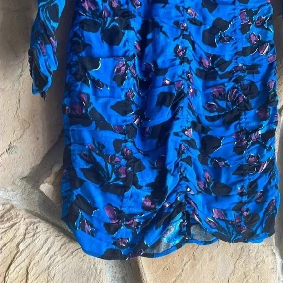 Zara Blue & Purple Floral Dress - Picture 8 of 13